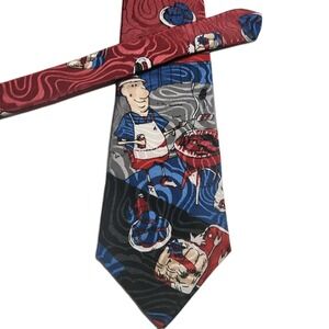 Barbeque Mens Special Neck Ties Hallmark MNG "Cookout " USA 55" X 4" Polyester